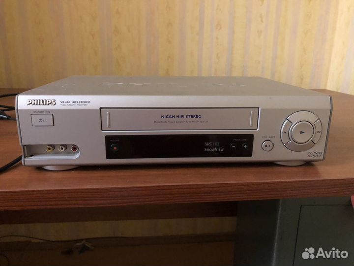 Видеомагнитофон philips vr 620 hi fi stereo