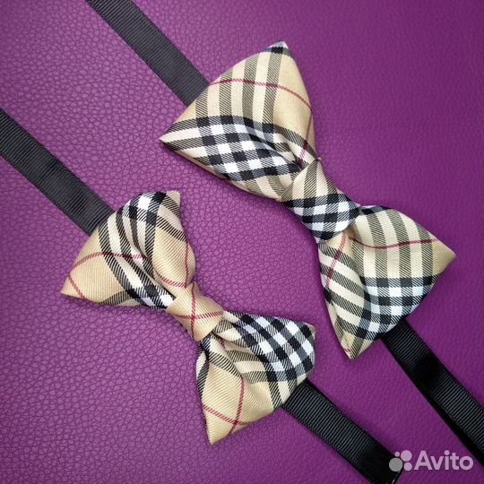 Галстук бабочка клетка Burberry есть в наличии