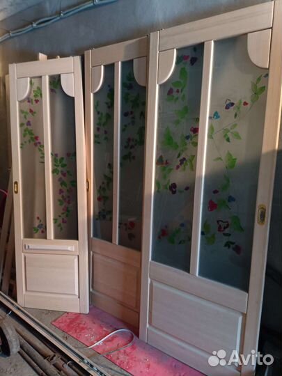 Двери деревянные, раздвижные