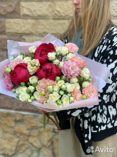 Букет с пионами на день рождения на доставку