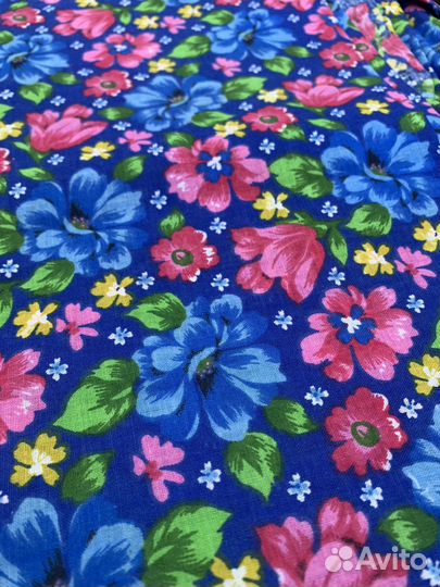 Отрез ткани СССР хлопок, ситец, интерлок