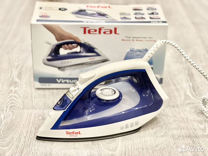 Утюг Tefal Virtuo FV1711E0 синий, белый оригинал