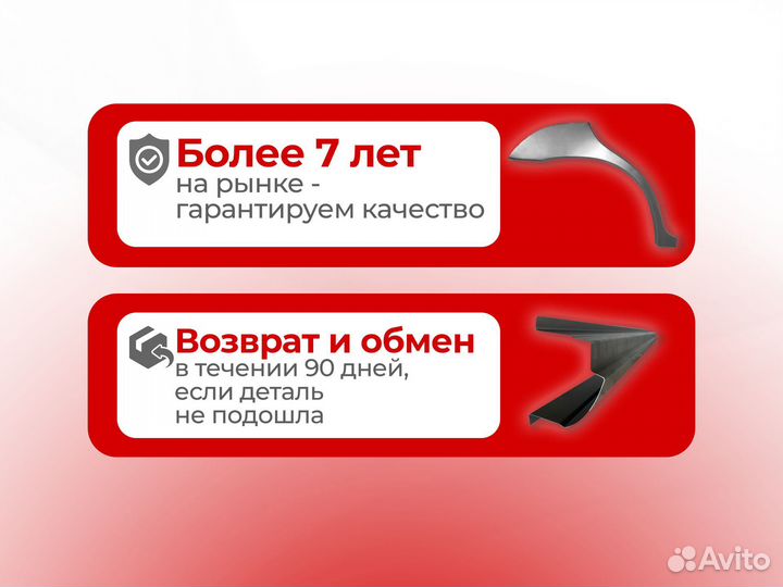 Ремонтные пороги и арки для Ford Западный