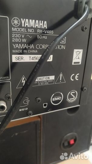 Ресивер yamaha hdmi spdif и JBL здоровые 250 мм ди