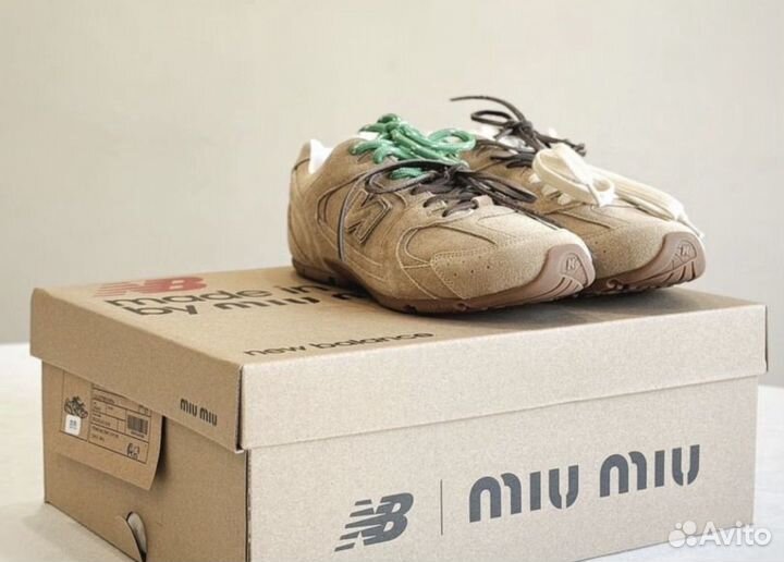 New Balance X Miu Miu 530 SL Light Brown