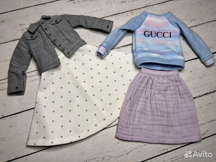 Лот одежды на барби пышку