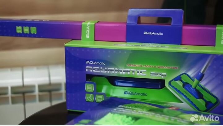 Швабра универсальная с двумя насадками Гринвей