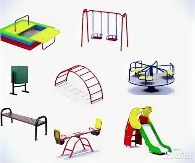 Карусели, Качели, Горки, Песочниц Детские Площадки