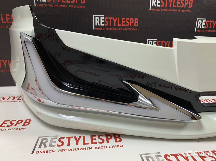 Сплиттер на бампер Toyota Land Cruiser Prado 120