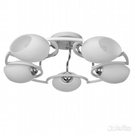 Люстра 2781/5 E27 40Вт бело-хромовый 55х55х25 см
