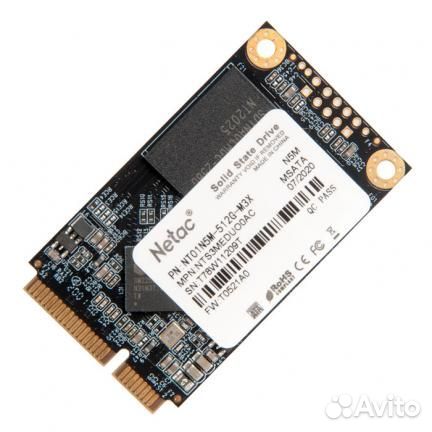 Твердотельный накопитель SSD 512Gb, SATA III, msat