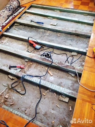 Шлифовка паркета,ремонт полов любой сложности