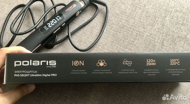 Выпрямитель для волос polaris новый