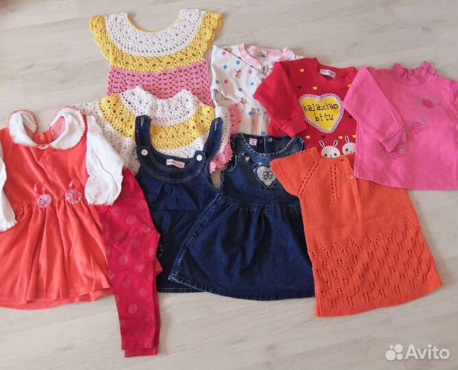 Детские вещи пакетом для девочек от 1года до 2 лет
