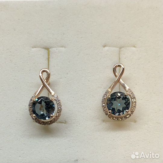 Золотые серьги 585 пробы