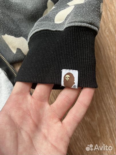 Зип худи bape shark