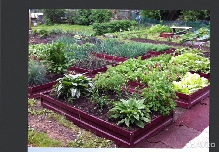 Грядка темно-зеленая 1м х 6м х 22см