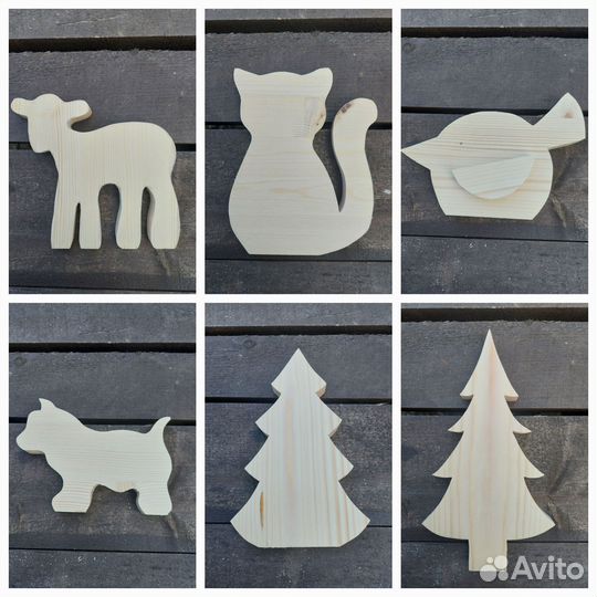 Деревянные заготовки для творчества