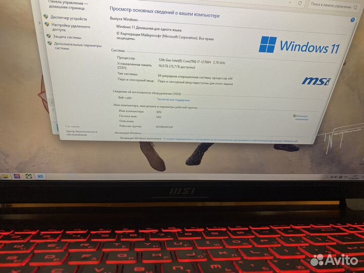 Игровой ноутбук MSI 17.3
