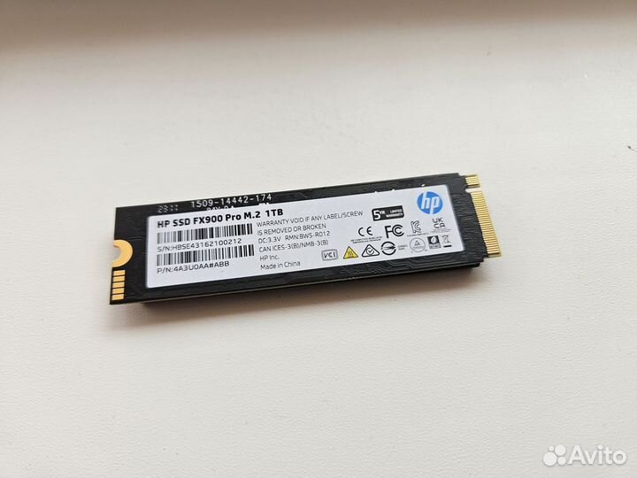 SSD M2 1TB HP FX900 Pro Nvme 7100/6400mb/sec