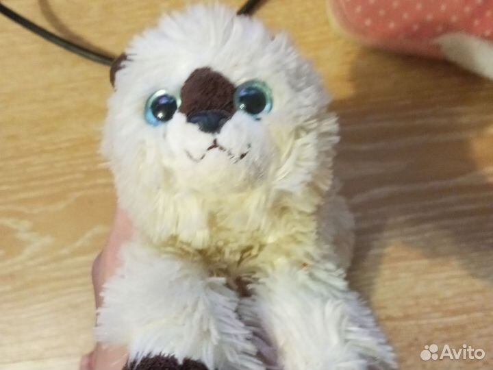 Мягкая игрушка кошка белая