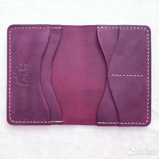 Обложка на паспорт кожаная ручная работа докхолдер