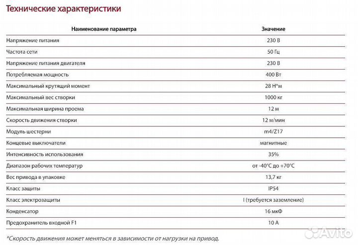 Автоматика для откатных ворот r-tech sl1000ac