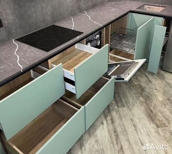 Кухня мдф эмаль. Под заказ. Договор