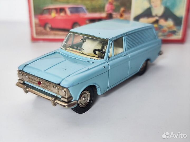 Модель Москвич 434, СССР, голубой, А6, без ми,1:43