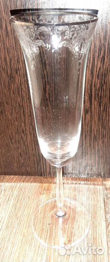 Бокалы под шампанское хрусталь. 6 шт