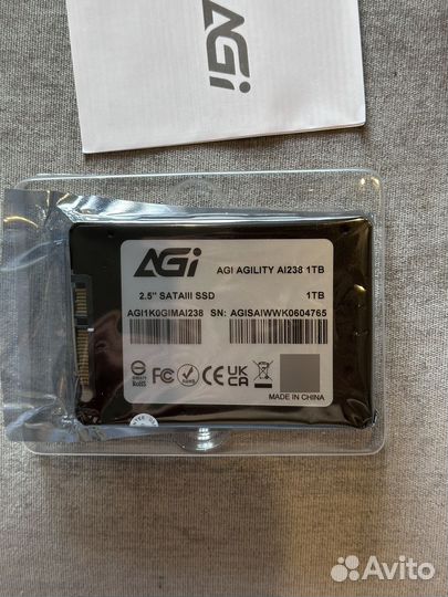 Ssd накопитель новый 1 TB