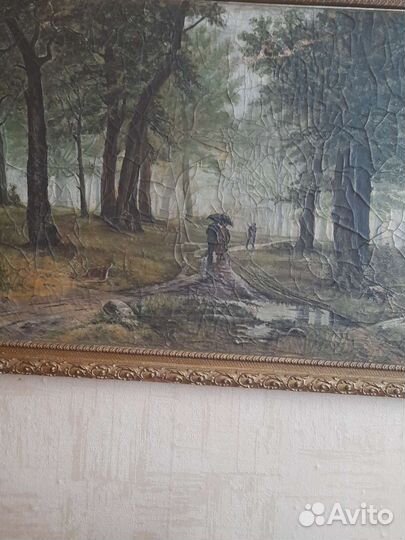 Картины на холсте маслом, деревянный багет