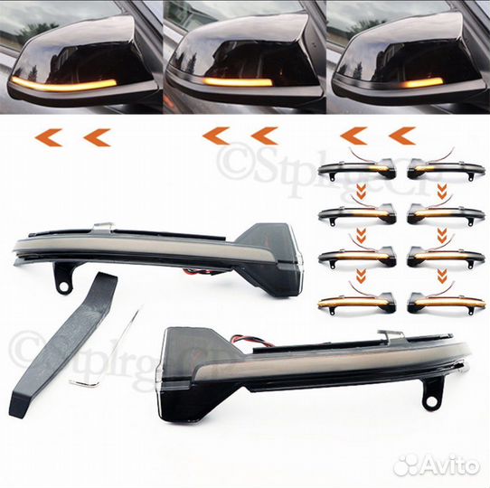 Повторители поворотрв в зеркала bmw f10 f11
