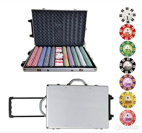 Набор для покера Royal Flush на 1000 фишек