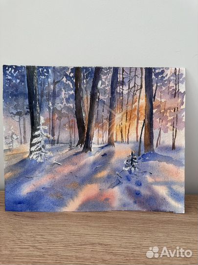 Картина рисунок акварель