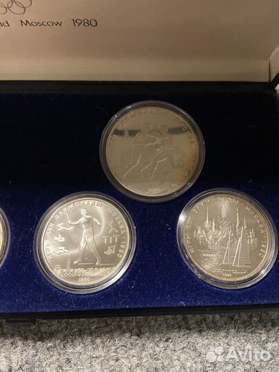 Серебряные монеты олимпиады 80 СССР