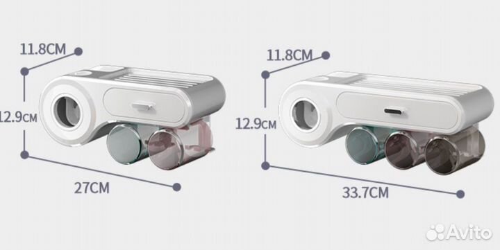 Держатель для зубных щеток настенный органайзер
