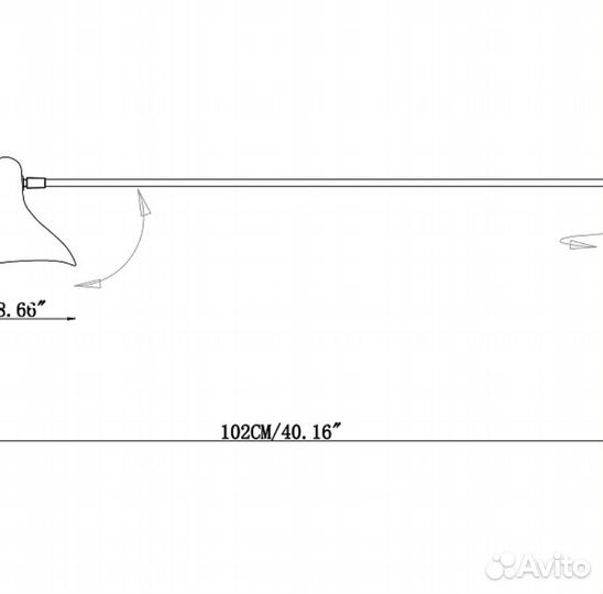 Светильник настенный Mantis Rod by Cosmo