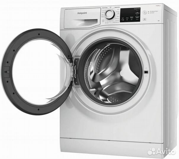 Стиральная машина hotpoint NSB 6015 W V RU, с паром, 6кг, 1000об/мин