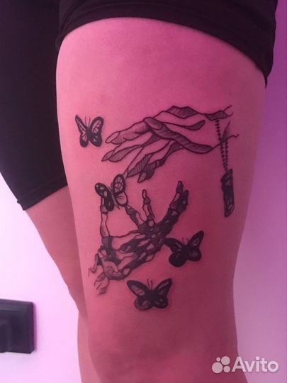 Коррекция старых татуировок