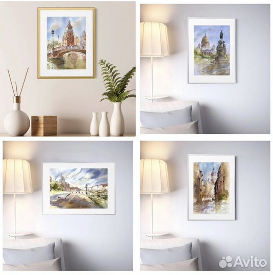 Акварель «Венеция. Санта-Мария делла Салюте»