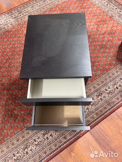 Тумбочка офисная черная