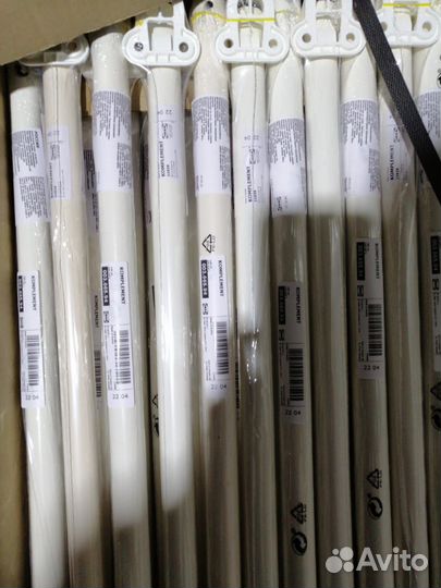 Штанга платяная икеа комплимент, белый, 100 см