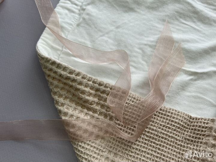 Плед детский на выписку 80х80 gray&rose