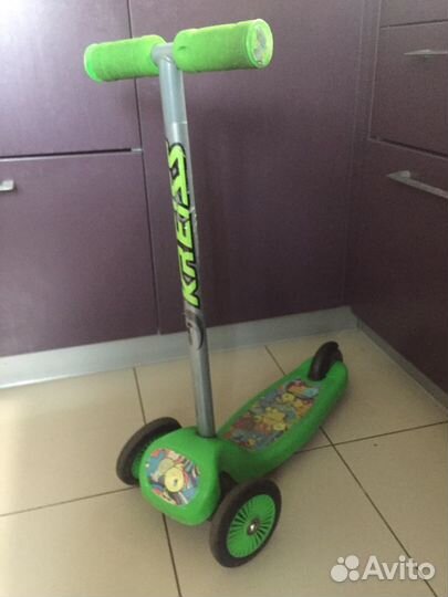 Самокат детский трехколесный бу