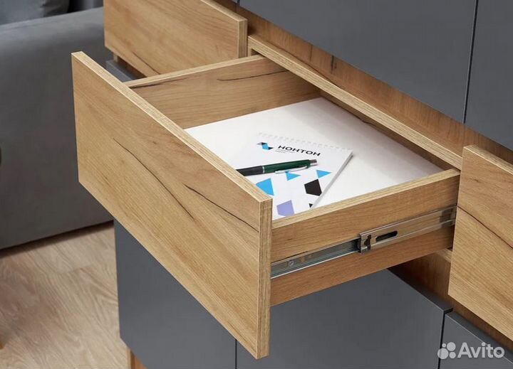 Шкаф распашной серый