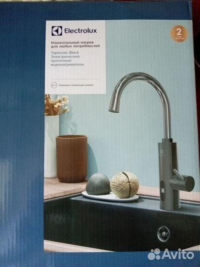 Проточный водонагреватель кран Электролюкс