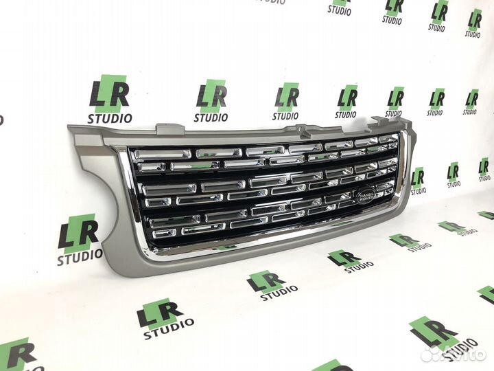 Решетки Range Rover 2010-2012 серые с черным