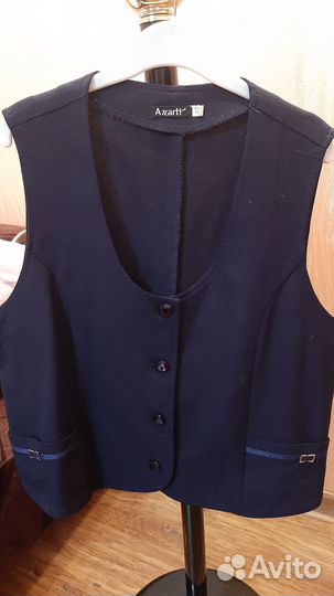 Жилетка школьная синяя
