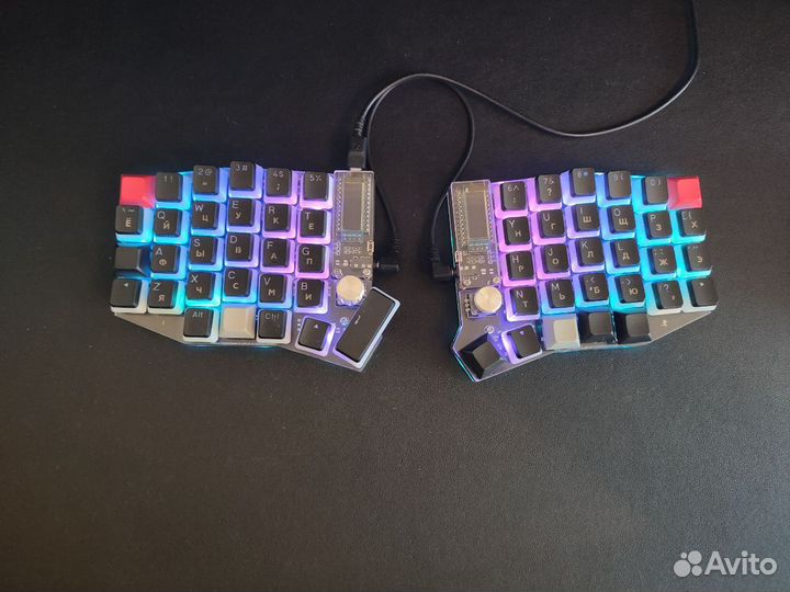 PBT кейкапы двухцветные Pudding 104шт